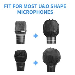 Microphone Cover 200pcs (100 pairs) Microphone Covers Disposable Individually…