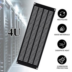 4U Space Rack Panel Metal Rack Mount Filler Accessory for 19″ Enclosure Server