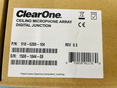 ClearOne 930-6200-103-W-D Ceiling Mic Array Dante (1 Array, 3 Mics), White