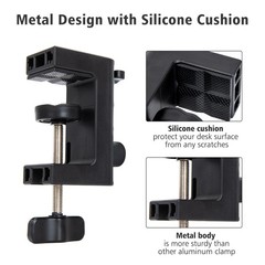 Metal Desk Clamp For Microphone for Mic, Mic Boom Arm
