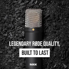 RØDE Large-Diaphragm Condenser Microphone with Shock Black NT1 Signature Series