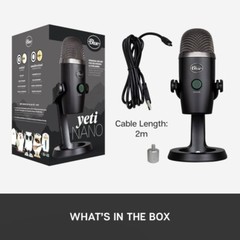 Blue Yeti Nano Premium USB Microphone – Black