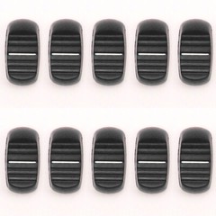 10pcs Fader Knob Cap 23.2mmLx12mmW For Behringer Mixer hole 4mm(Black)