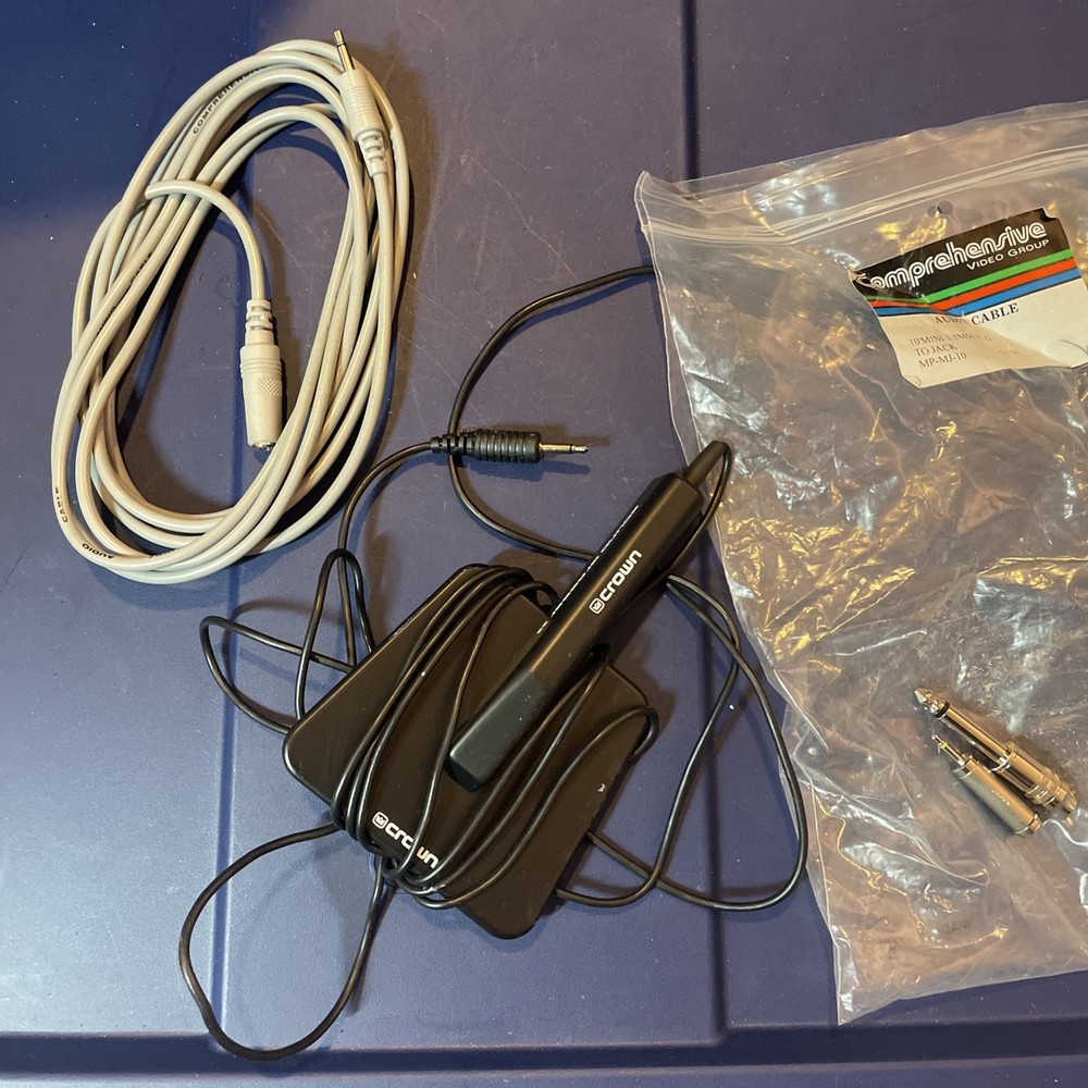 Crown Sound Grabber II PZM Microphone With Extension Aux Cord (USED)