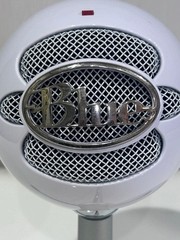 Blue USB Microphone White Sphere with Tripod Used by XXXTentacion