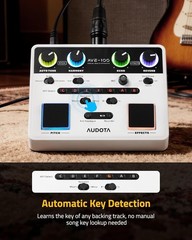 AVE-100 Vocal Effects Processor with Auto Pitch Correction/Harmony/Echo/Rever…