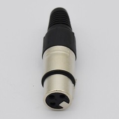 XLR Connector End – Female 3 Pin Microphone Plug for Audio and Video Equipment