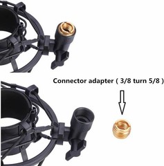 Microphone Shock Mount with Pop Filter Mic Anti-Vibration Suspension Shock Mo…