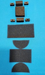 Shure 55 FATBOY MIC „USA“ BLACK SCREENS REPAIR/ REFURB KIT W/ALL 7 RUBBER MOUNTS