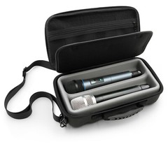 CM Travel Mic Case fits 2 Microphones by Sennheiser, Shure Mics and More in Tray