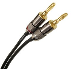 10-inch 4-Pole Speakon Female to 2x 4mm Bananna Plugs 12AWG Speaker Cable