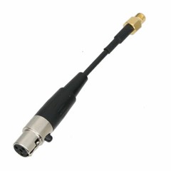 Mini-XLR 4Pin TA4F jack to Microdot 3″ audio RF cable for Microphones headphones