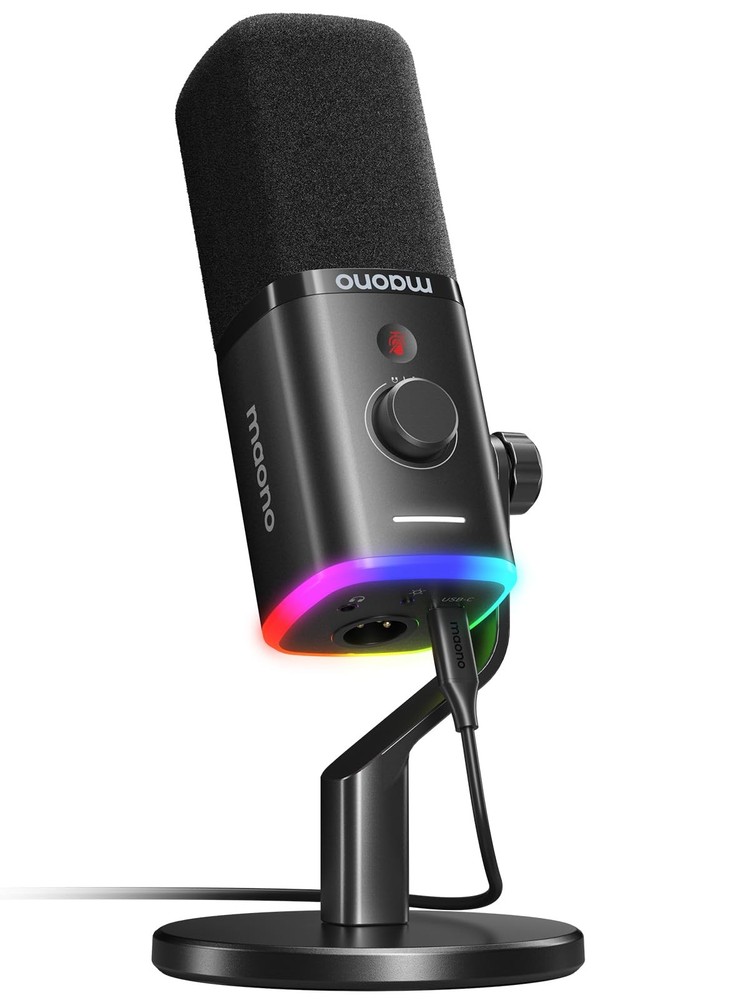MAONO USB/XLR Dynamic Microphone for Streaming & Podcasting 48kHz/24bit