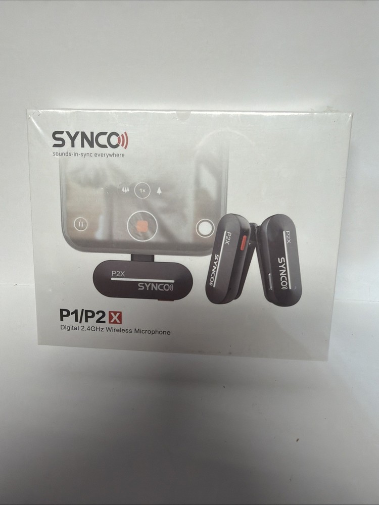 SYNCO P2XT P1/P2X Digital 2.4GHz Wireless Lavalier Microphone USB-C