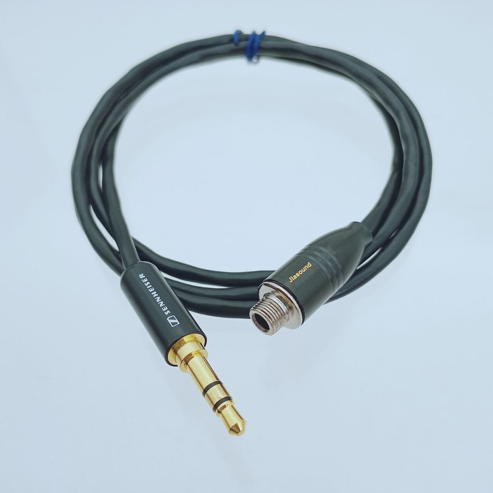 3.5mm TRS Jack Plug For Sennheiser to 3.5mm Female Jack Lock Extension Cable