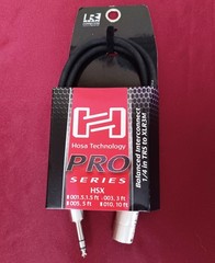 Hosa Pro HSX-003 3ft. Balanced interconnect 1/4 in TRS to XLR3M