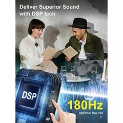 MOMAN C1X 2.4GHz Wireless Lavalier Microphone System for Phone Laptop DSLR