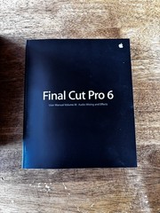 Apple Final Cut Studio 2 Pro 6 DVD Studio Pro 4 Manuals only – no software