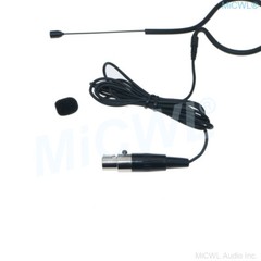 Full Black ear Headset Microphone Mic For Shure Wireless TA4F mini XLR 4Pin
