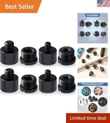 Versatile 8-Piece Mic Stand Adapter Set – Lightweight and Corrosion Resistant