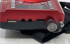Goodwill 69077 Red Black Bluetooth Portable PA Speaker System Not Tested
