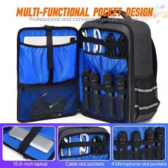 GOTECH Audio Mixer Travel Case Bag, DJ Mixer Storage Backpack Compatible with…