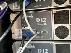 D&B Audiotechnik D12 Power Amp Rack PackageW/3 D12, Distro, Cables #1038/39.THS