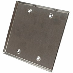 Seismic Audio Blank Stainless Steel 2 Gang Wall Plate – For Cable Installation