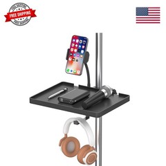 Functional Microphone Stand Tray with Adjustable Mic Stand Phone Holder – 8.7…