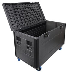 Cable Trunk ATA Road Case Heavy Duty Utility Road Trunk Flight Case with Wheels
