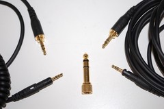 Audio Technica Cables – 1/4″ Audio Jack Adapter – 2.5mm to 3.5mm Male Coiled