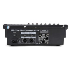 8 Channel Amplifier Power Mixer Bluetooth TRS Audio Mixing w/ USB Slot 16DSP New