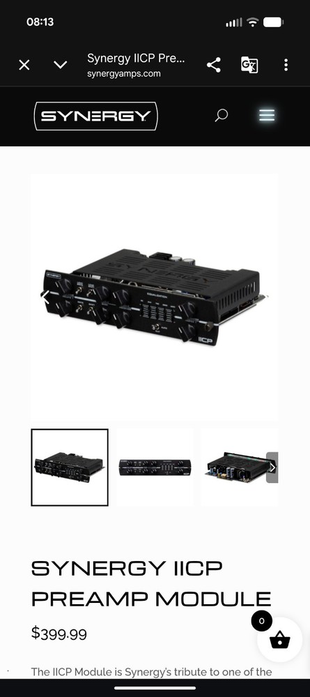 Synergy IICP Preamp Module