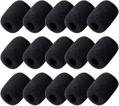 15 Pack Foam Microphone Windscreen, Lapel Headset Microphone Sponge Mini Foam Co