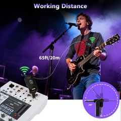 JOYO Wireless in-Ear Monitor System 2.4G Stereo Wireless IEM System for Live(OP)