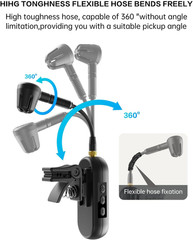 UHF Wireless Saxophone Microphone System with 8-Hour Battery Life