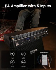 Donner MAMP7 PA Amplifier Receiver Power Audio Amp 100W RMS 225W in Bridge