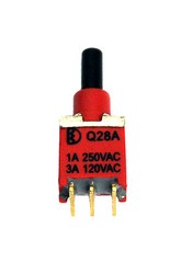 100pc Sub Miniature Push button Switch Water Proof IP67 3P 3A120V 8AS8P1A1M6CES