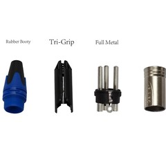 5PCS XLR 3pin Male Connector Fine Nickel Plated Housing with Silver Plated