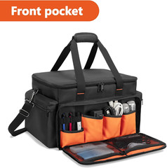 DJ Cable File Bag Adjustable Dividers 15.6“ Laptop Sleeve Travel Musicians Gig