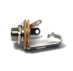 100pc 6.3mm Mono Microphone Jack #2040 Open No-Switch Type * Bakelite Insulation