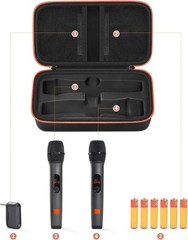 NEW Wireless Microphone Case for JBL Dual Mic System Travel Bag Black Case Only