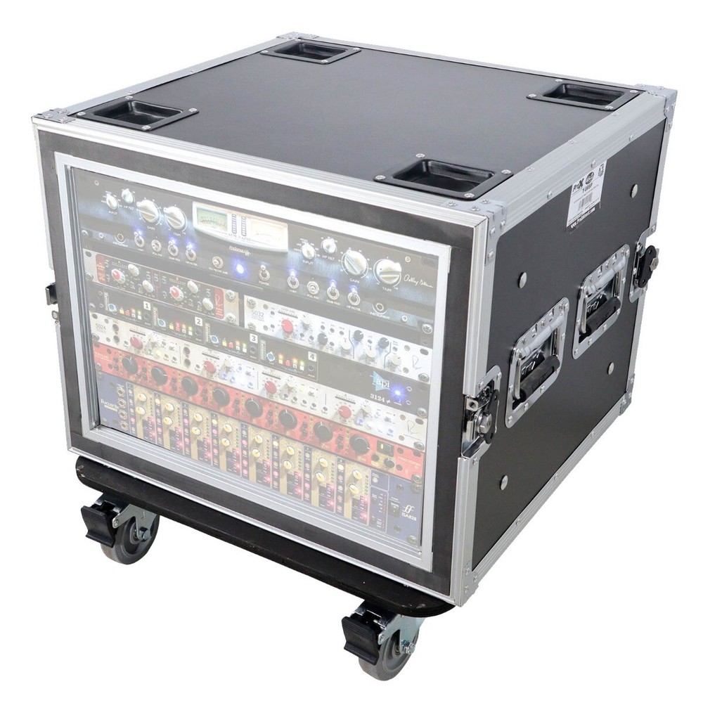 ProX T-8RSP 8U Space Shockproof Amp Rack Pro Audio ATA Flight Case 20″ Depth …