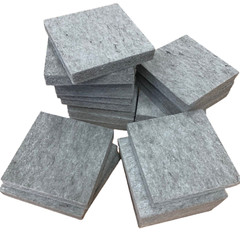 Polyester Acoustic Blocks Grey NEW 3D Decorative Wall Art Peel & Stick 24pk