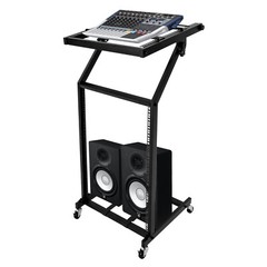 9U12U/16U Rack Mount Mixer Case Stand Studio Equipment Cart Stage Amp DJ Rolling