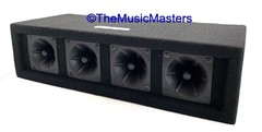 Pair 4-Way 200W Super Horn Tweeter Speaker Boxes Pro Studio DJ PA Car Home Audio