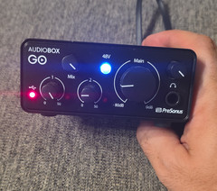 PreSonus AudioBox GO Portable USB Audio Interface, Bus-Powered, 48V Phantom