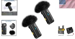 2-Pack Windscreens for Hollyland Lark M1 and Lark C1 Wireless Lavalier Microp…