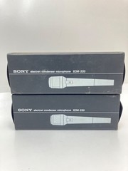 Sony ECM-220 Condenser Microphone (Set of 2) Used, Untested