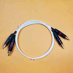 Mil-Spec Silver Plated Audiophile RCA Interconnect Cable, 2 ft